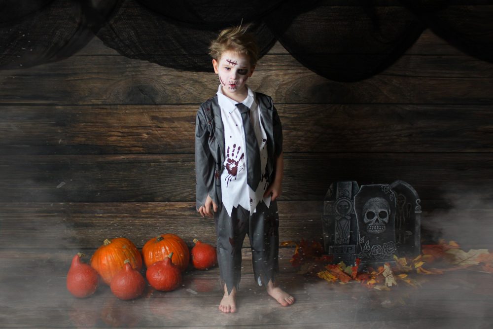 Halloween zombie boy costume